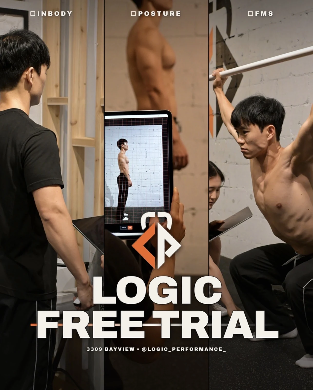 Logic Free Trial — InBody, posture check, and FMS movement screen